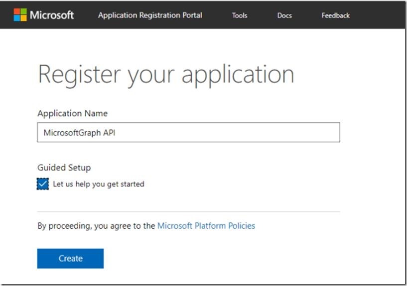 Graph-Api-Register-Application