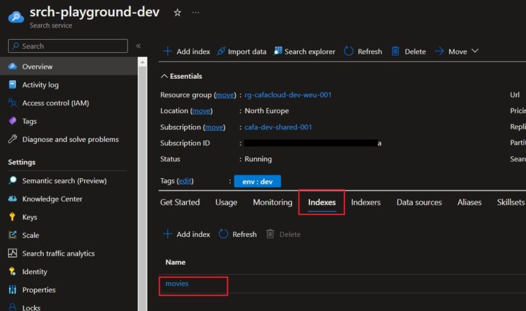 How to Manage Azure Cognitive Search Index using REST API - SharePoint Pals