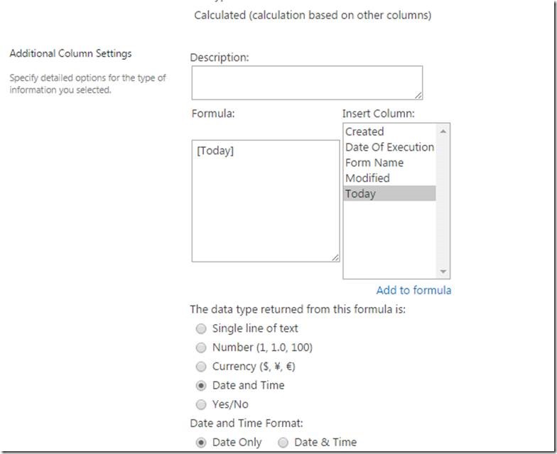 raíz nitrógeno vendaje How to Get the Current Date in SharePoint Calculated Column - SharePoint  Pals