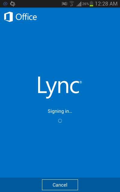 Lync SignIn